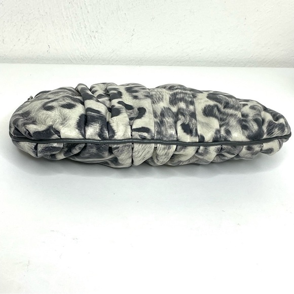 BRIGHTON Cosmo Cat Crossbody Clutch Leopard Print Black Grey Removable Strap - Picture 8 of 15
